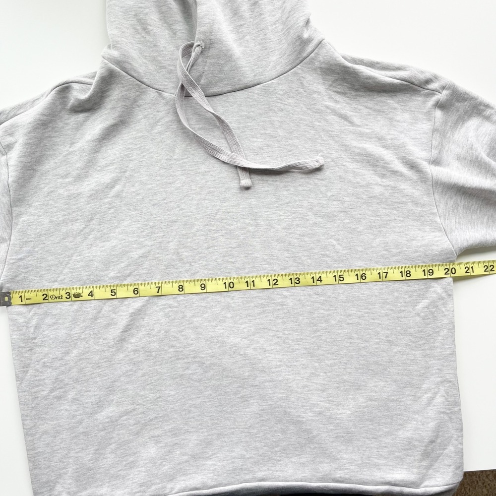 Quince Supersoft Fleece Pullover Hoodie Heather Gray Womens Small - Picture 7 of 11